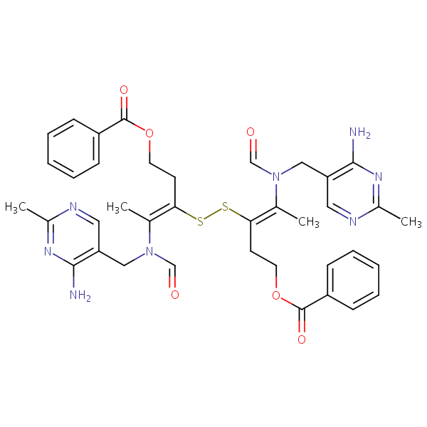 Bisbentiamine structural formula