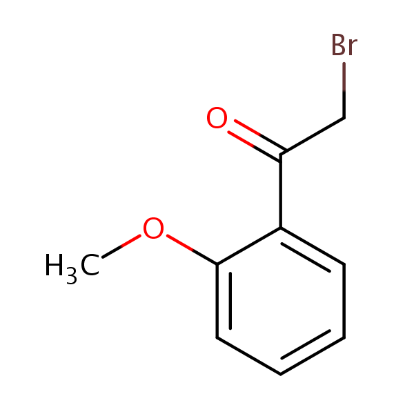 Bromomethyl 2-methoxyphenyl ketone structural formula