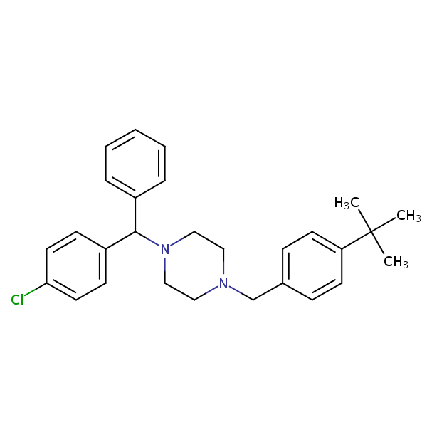 Buclizine structural formula