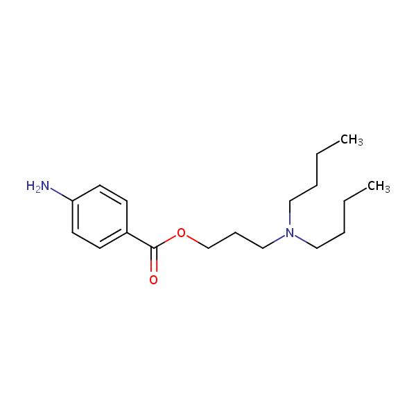 Butacaine structural formula