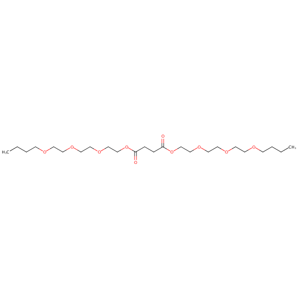 Butanedioic acid, bis[2-[2-(2-butoxyethoxy)ethoxy]ethyl] ester structural formula