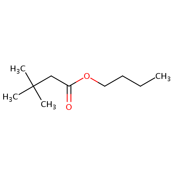 Butyl 3,3-dimethylbutyrate structural formula