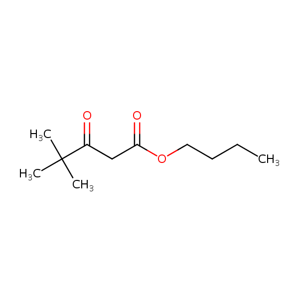 Butyl 4,4-dimethyl-3-oxovalerate structural formula