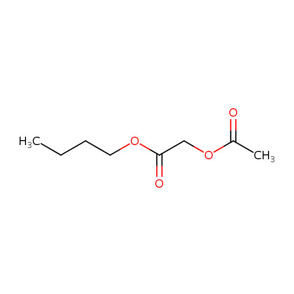 Butyl acetoxyacetate structural formula