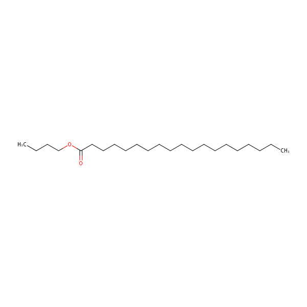 Butyl nonadecan-1-oate structural formula