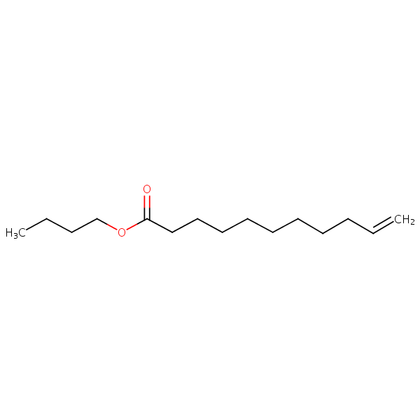 Butyl undec-10-enoate structural formula