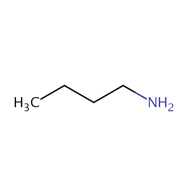 Butylamine structural formula