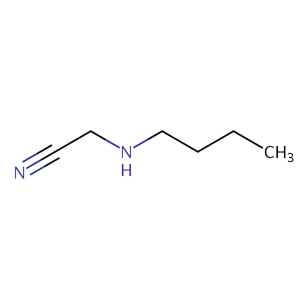 (Butylamino)acetonitrile structural formula