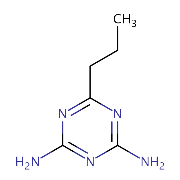 Butyroguanamine structural formula