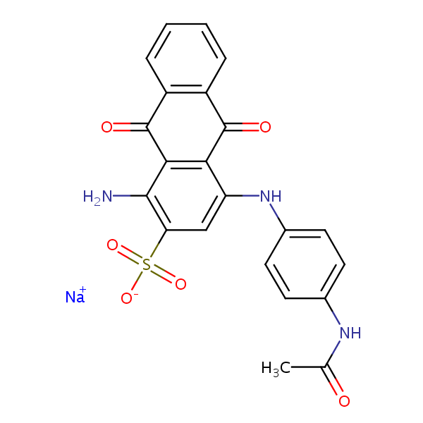 C.I. Acid Blue 40 structural formula