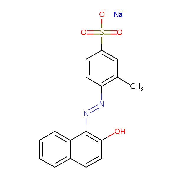 C.I. Acid Orange 8, monosodium salt structural formula