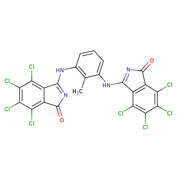 C.I. Pigment Yellow 109 structural formula