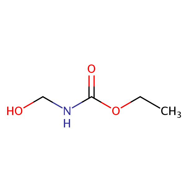 Carbamic acid, hydroxymethyl-, ethyl ester structural formula