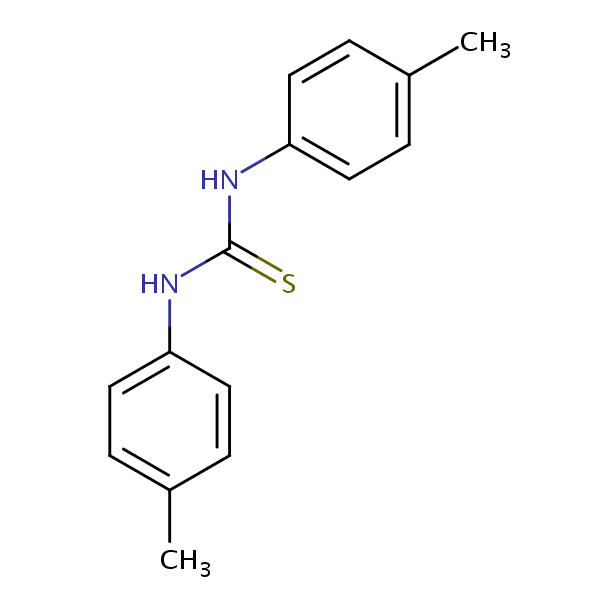 Carbanilide, 4,4’-dimethylthio- structural formula