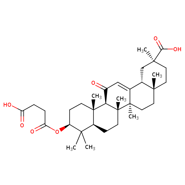 Carbenoxolone structural formula