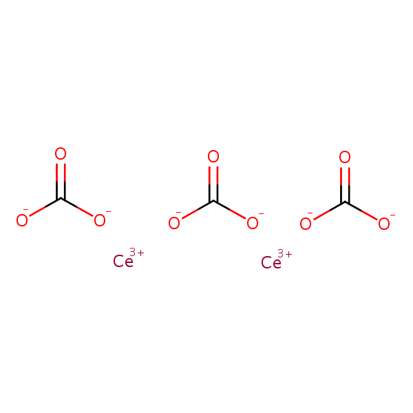 Carbonic acid, cerium(3+) salt (3:2) structural formula