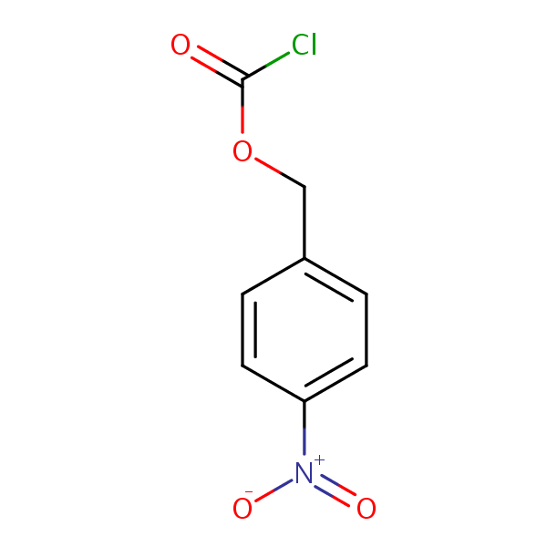 Carbonochloridic acid, (4-nitrophenyl)methyl ester structural formula