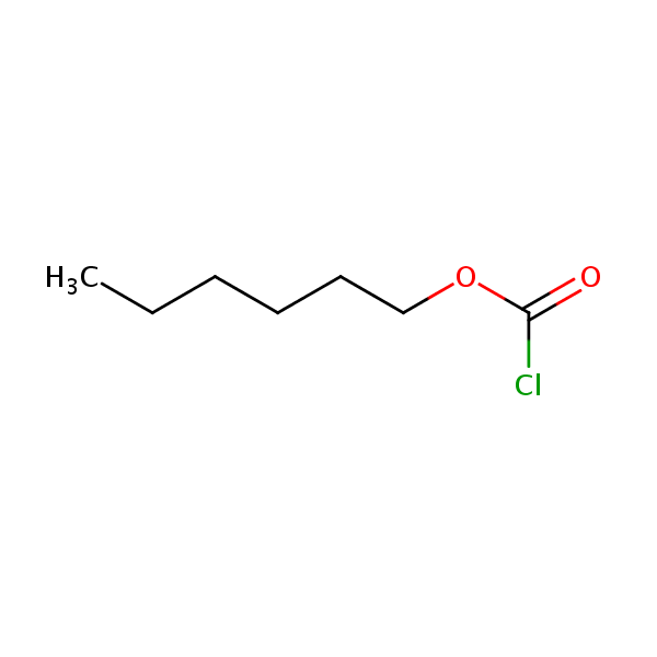 Carbonochloridic acid, hexyl ester structural formula