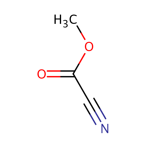 Carbonocyanidic acid, methyl ester structural formula