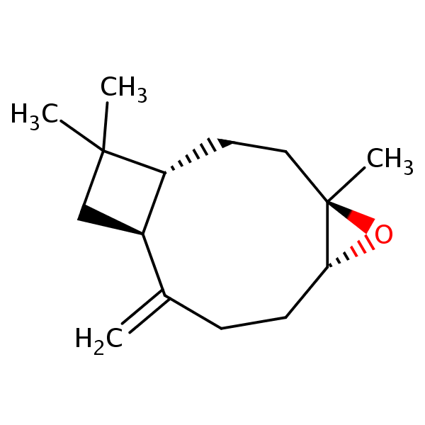 (-)Carophyllene oxide structural formula