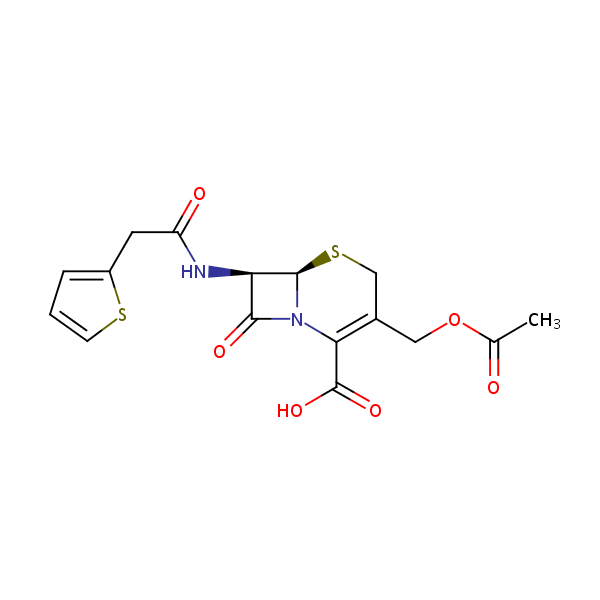 Cephalothin structural formula