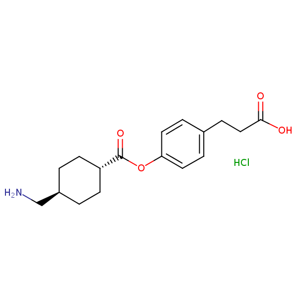 Cetraxate hydrochloride structural formula
