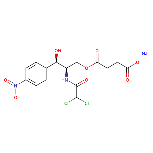 Chloramphenicol sodium succinate structural formula