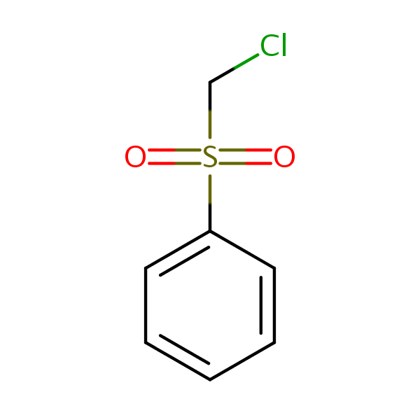 ((Chloromethyl)sulphonyl)benzene structural formula