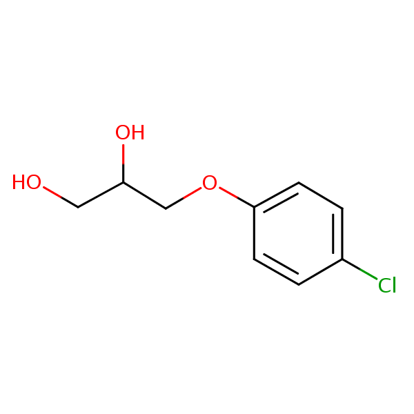 Chlorphenesin structural formula