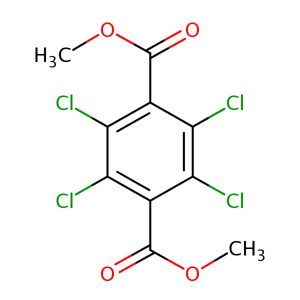 Chlorthal-dimethyl structural formula