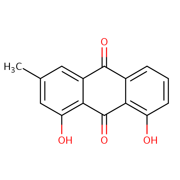 Chrysophanic acid structural formula