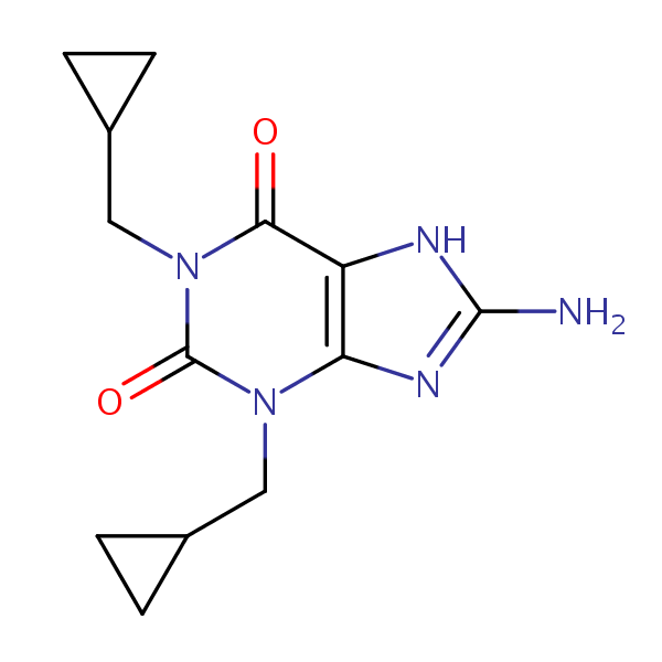 Cipamfylline structural formula
