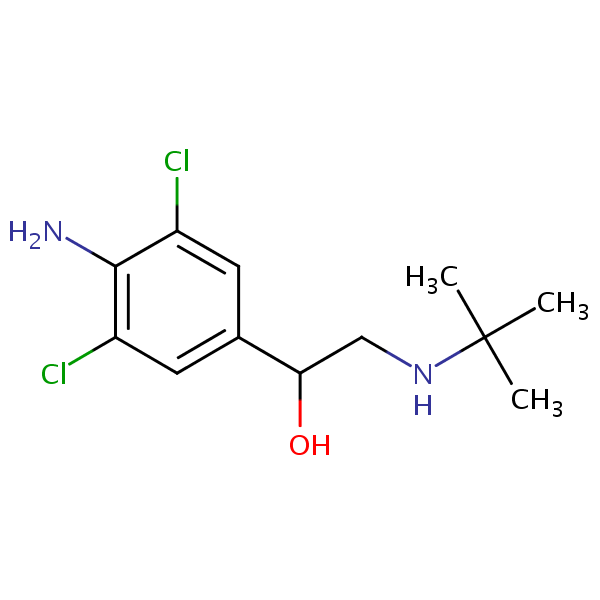 Clenbuterol structural formula
