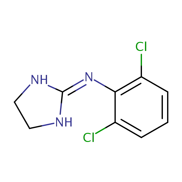 Clonidine structural formula