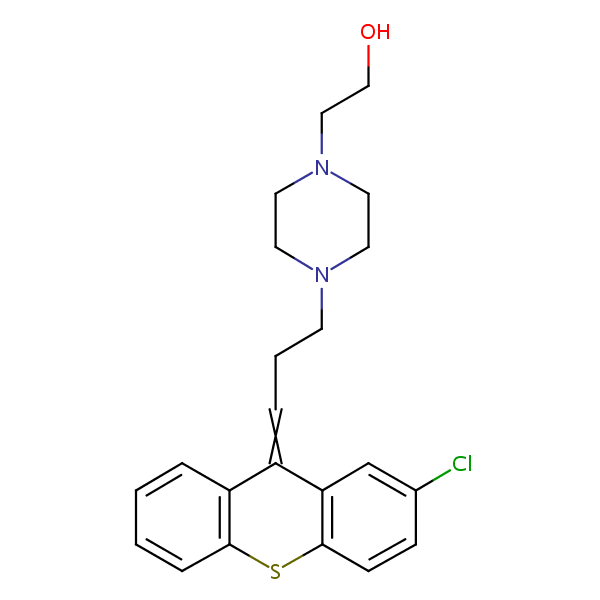 Clopenthixol structural formula