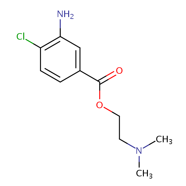 Clormecaine structural formula
