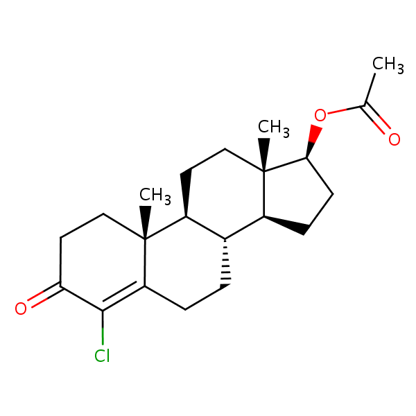 Clostebol acetate structural formula