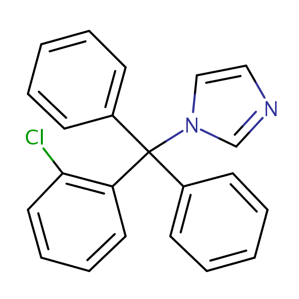 Clotrimazole structural formula