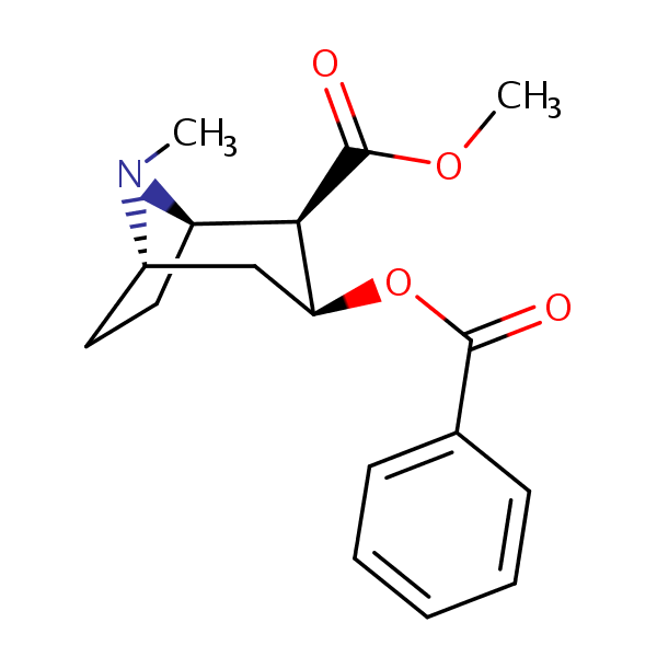 Cocaine structural formula