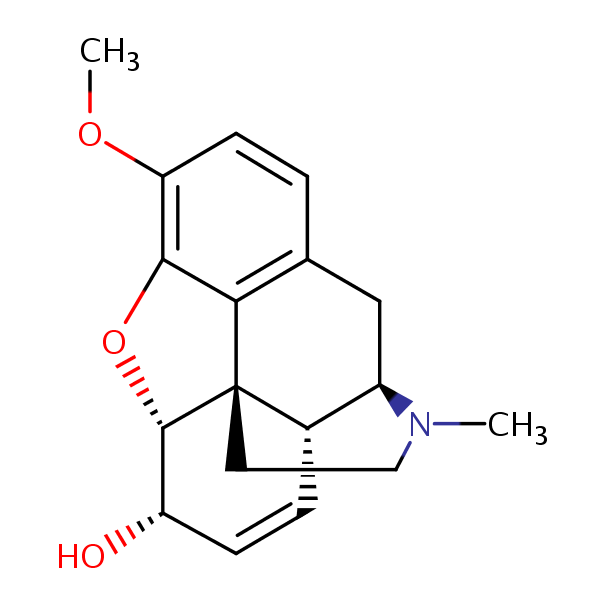 Codeine structural formula