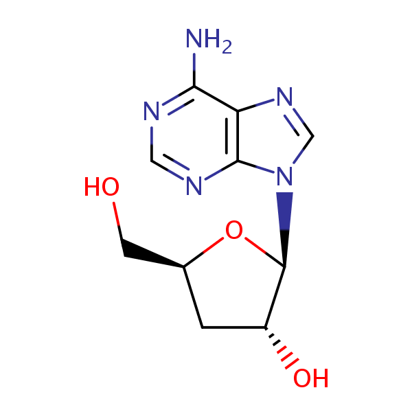 Cordycepin structural formula