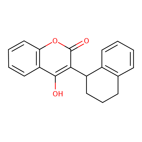 Coumatetralyl structural formula
