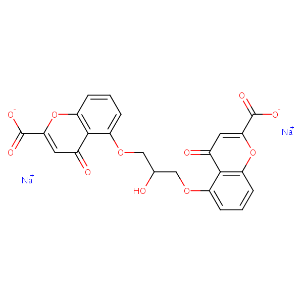 Cromolyn sodium structural formula
