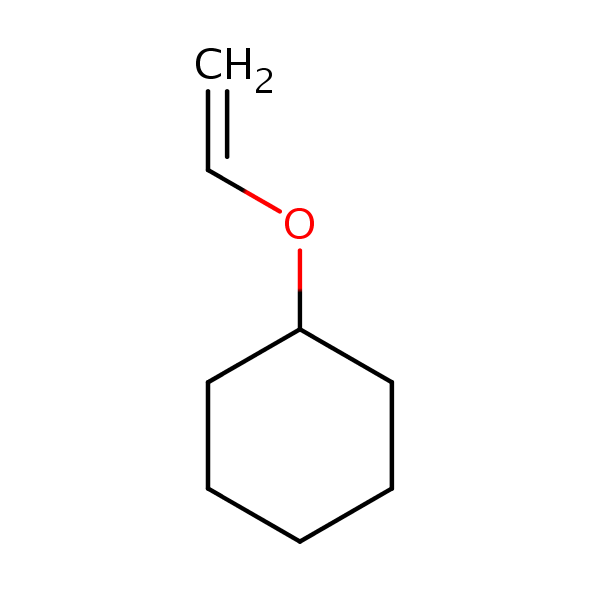 Cyclohexane, (ethenyloxy)- structural formula