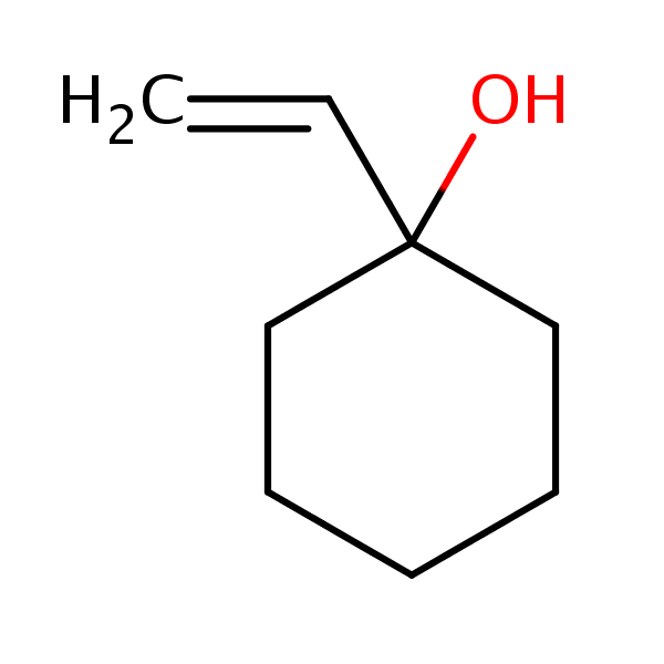 Cyclohexanol, 1-vinyl- structural formula