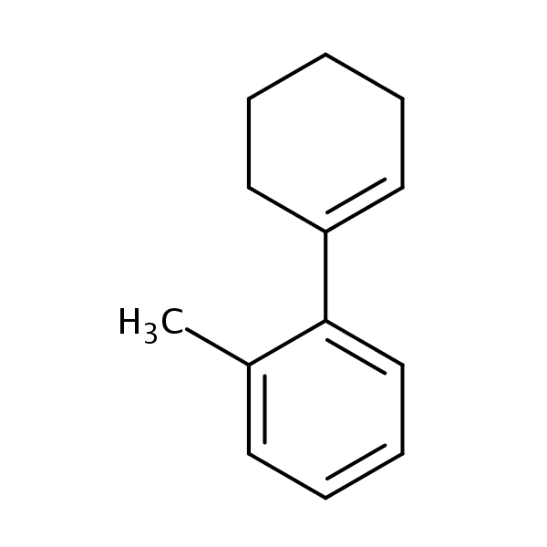 Cyclohexen-1-yltoluene structural formula