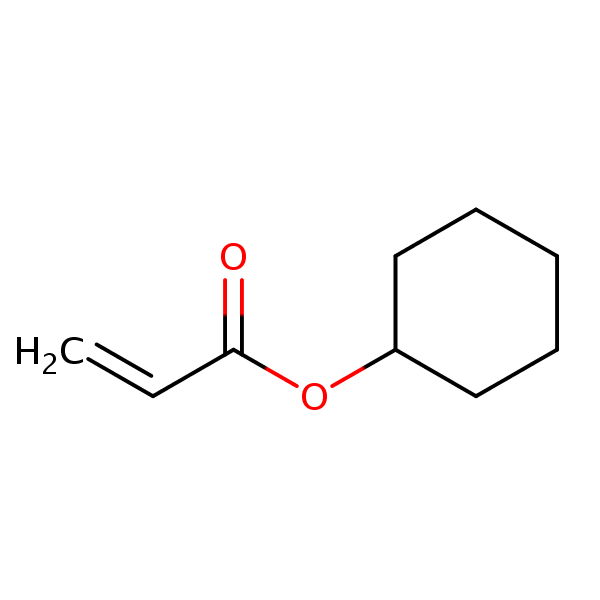 Cyclohexyl acrylate structural formula