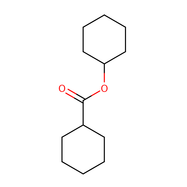 Cyclohexyl cyclohexanecarboxylate structural formula
