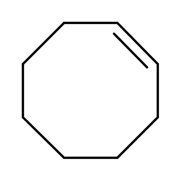 Cyclooctene, (1Z)- structural formula