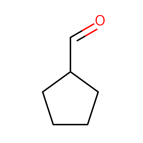 Cyclopentanecarbaldehyde structural formula